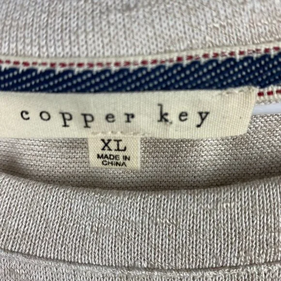 Copper Key Blouse Womens Extra Large Short Sleeve Lightweight Open Back Casual - Picture 6 of 8